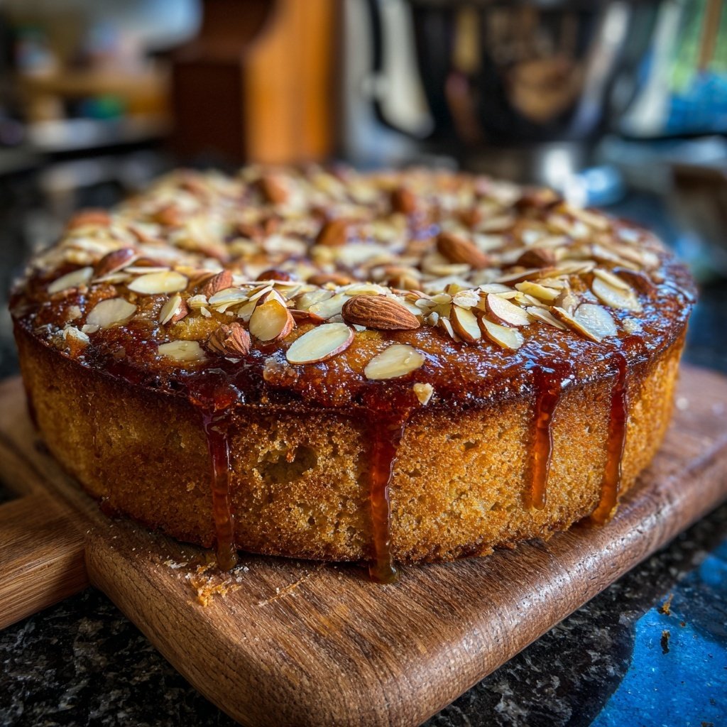 Karottenkuchen Mit Honig Und Mandeln