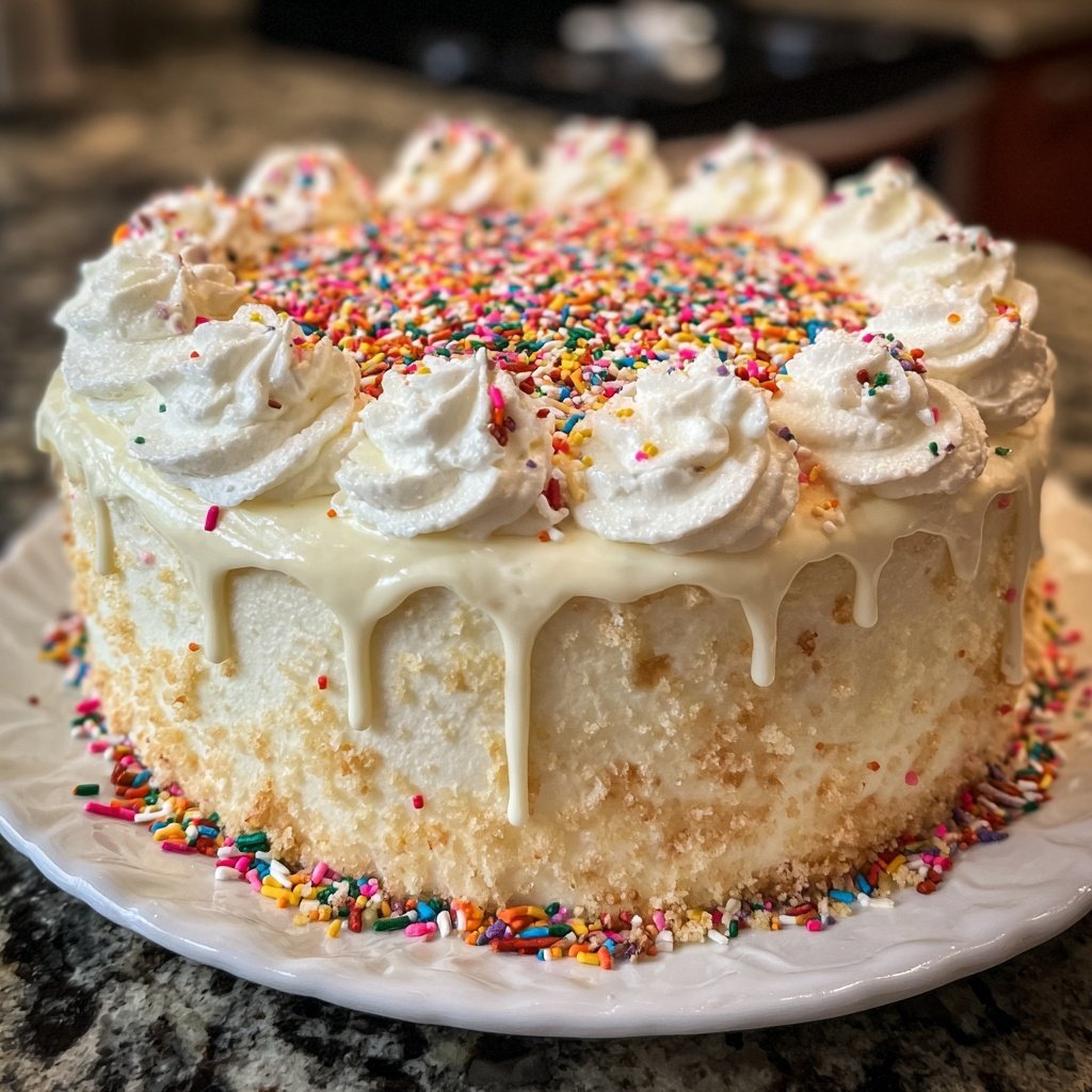 Geburtstagskuchen mit Streuseln