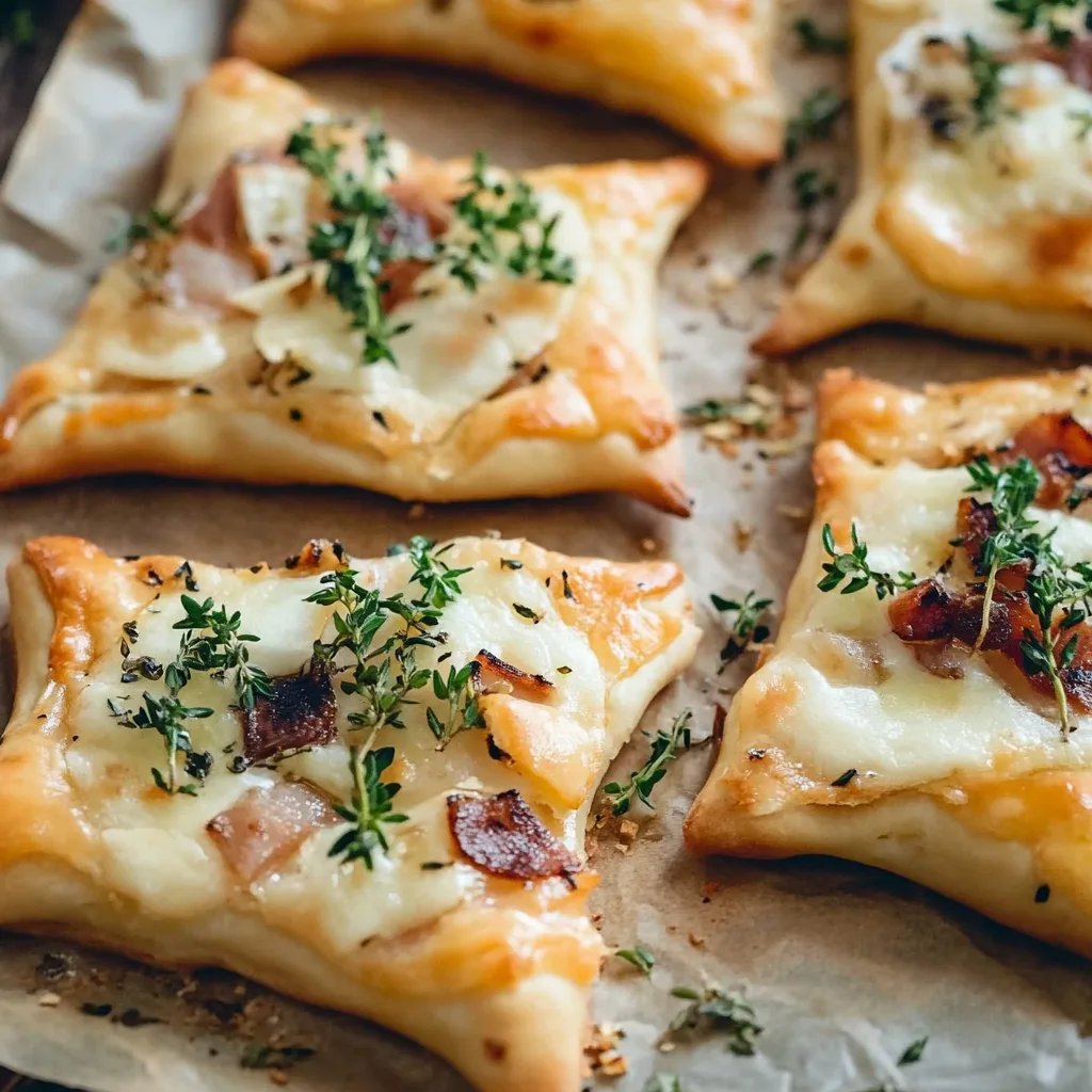 Mini Flammkuchen Sterne