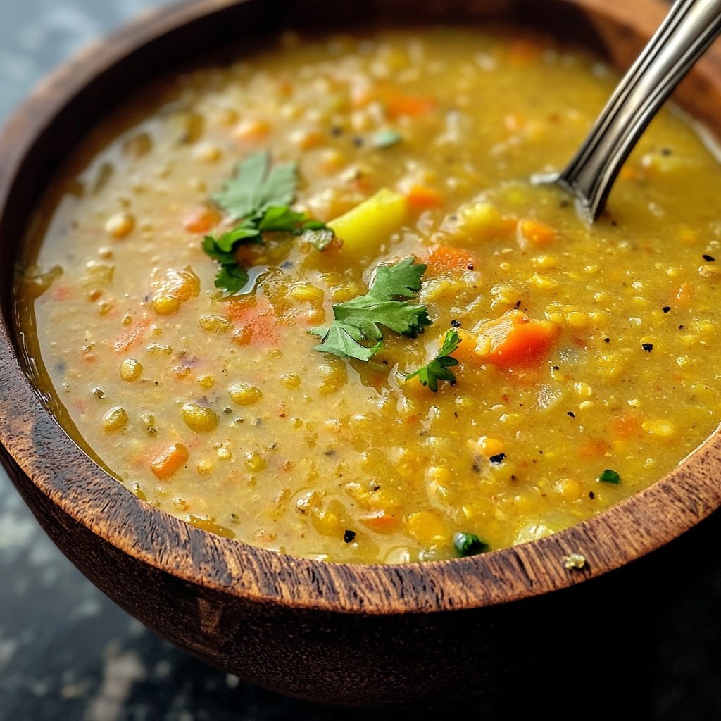 Linsensuppe mit Ingwer