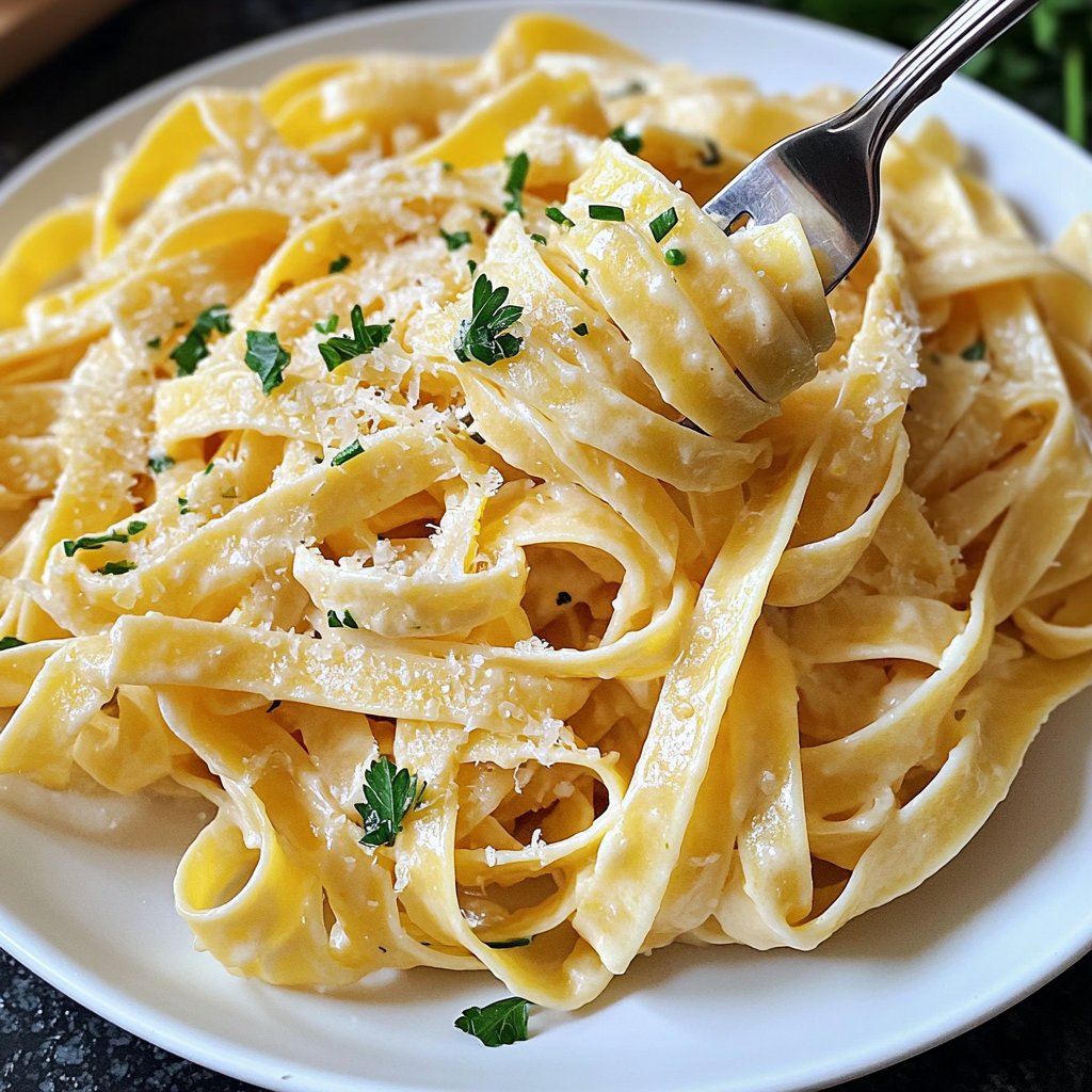 Tagliatelle mit Zitronen-Sahne-Sauce
