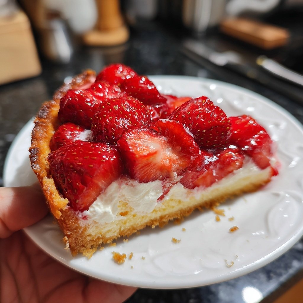 Erdbeerkuchen Mit Schmand