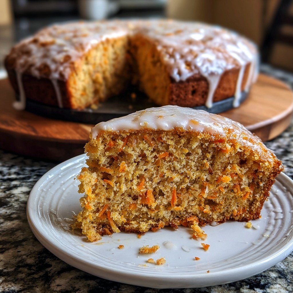 Karottenkuchen Mit Zimt Glasur