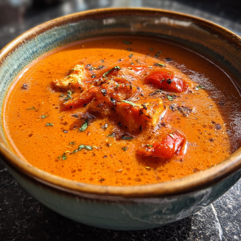 Tomatensuppe mit Paprika