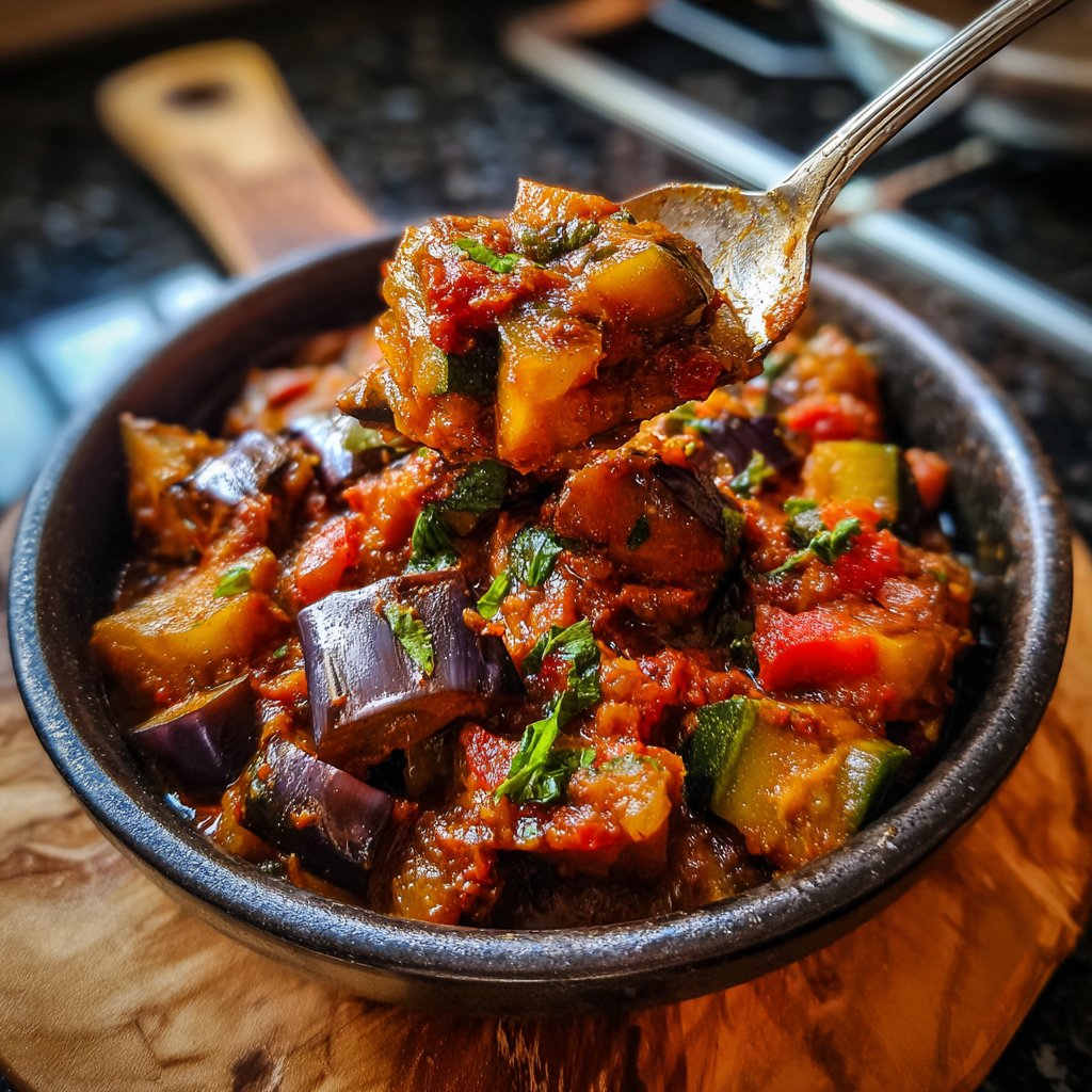 Gemüsecurry mit Aubergine