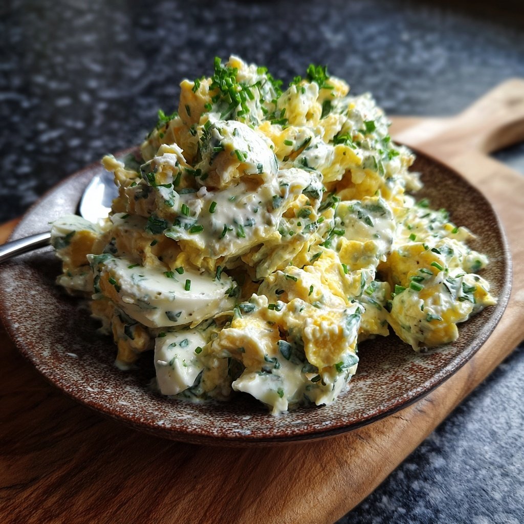 Schnell & Einfach 10-Minuten-Eiersalat mit Joghurt