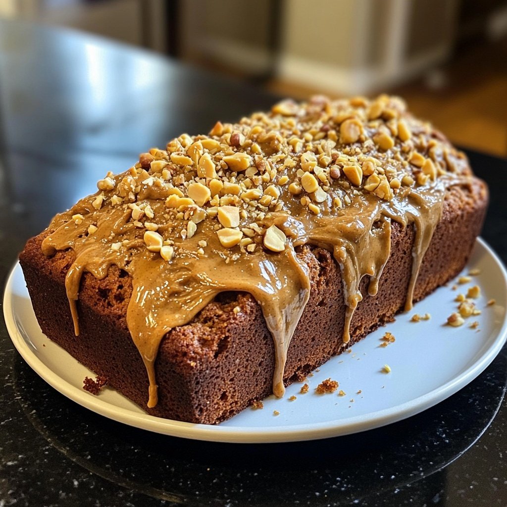Bananenbrot mit Erdnussbutter