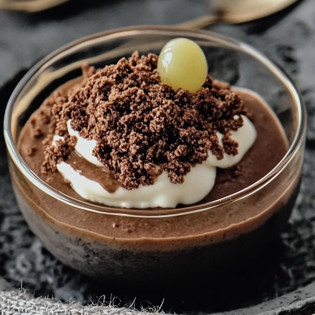 Zarte Schokoladenmousse