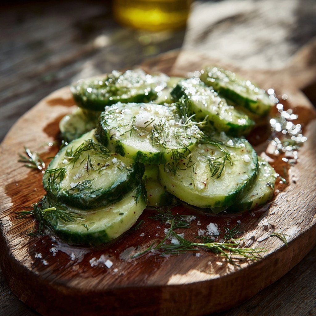 Gurkensalat Zum Grillen Mit Dill