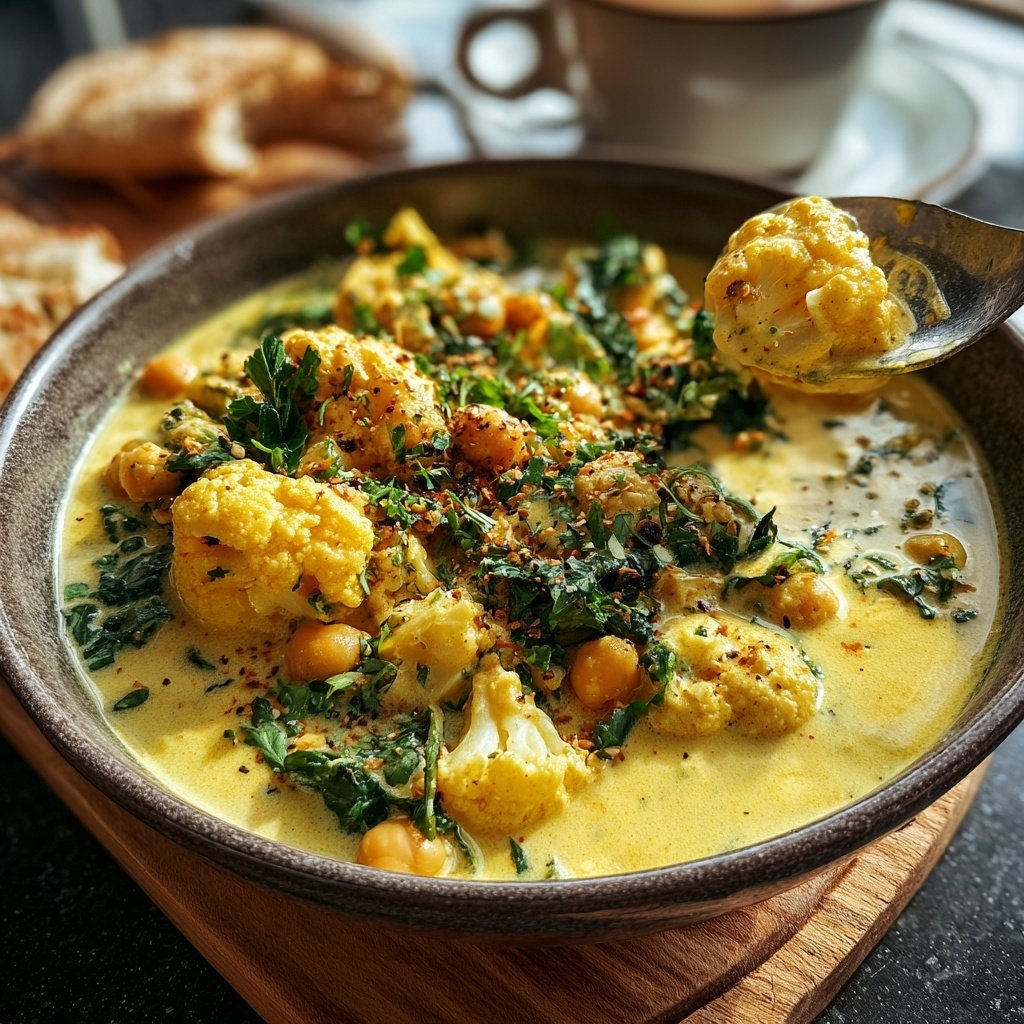 Blumenkohl Curry Mit Kichererbsen