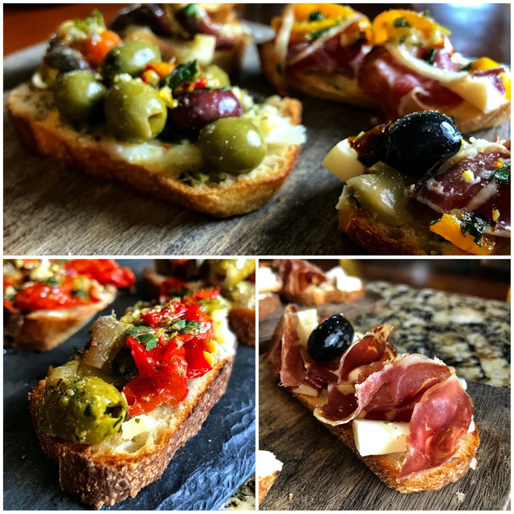 Romantische Tapas-Auswahl