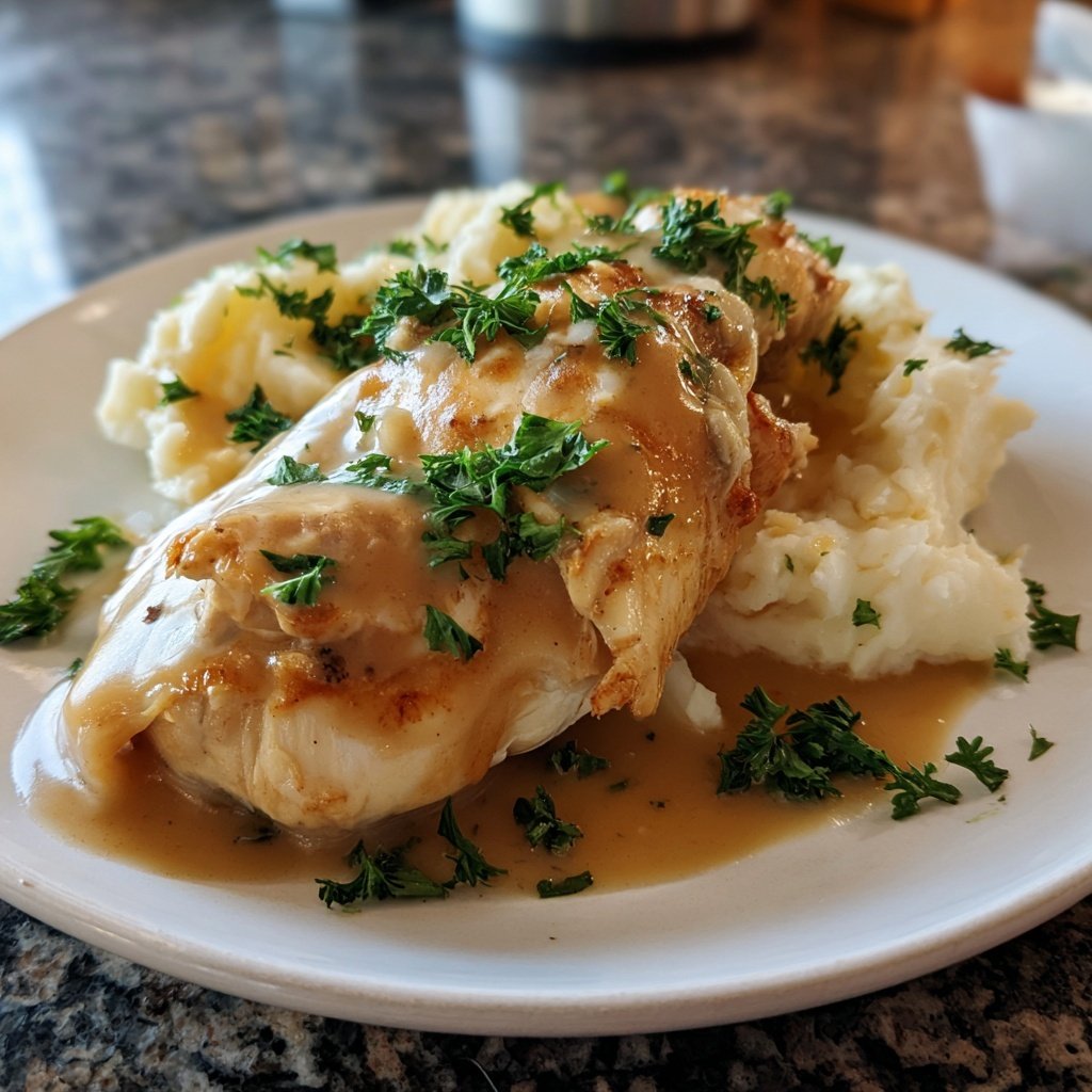 Hausmannskost Cremiges Hähnchen mit Kartoffelpüree