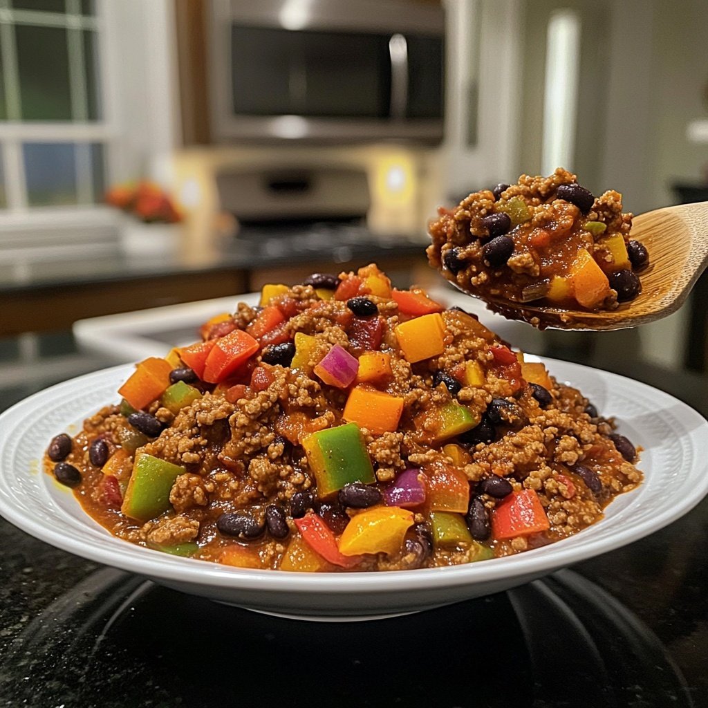 Chili sin Carne mit Süßkartoffeln
