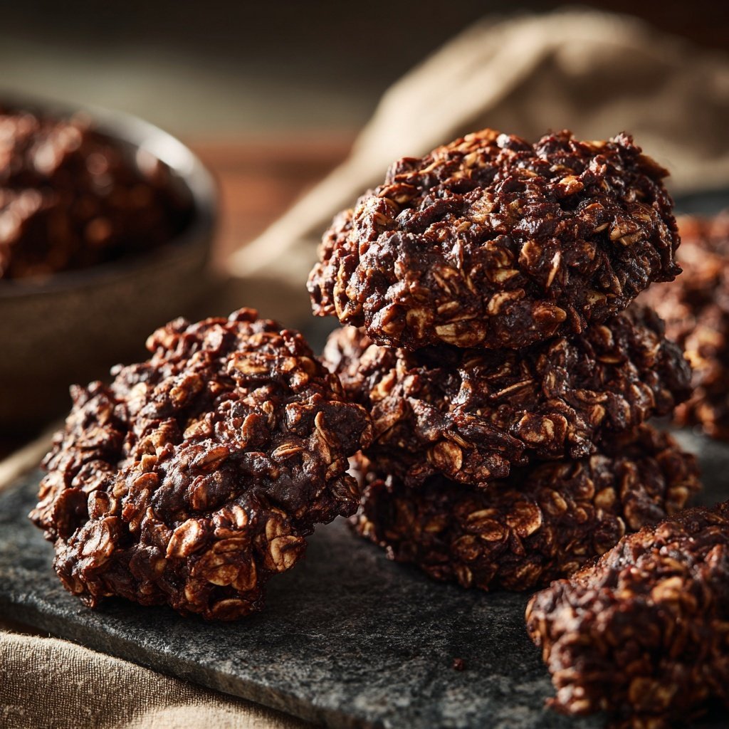Zuckerfreie Snacks mit Hafer und Kakao
