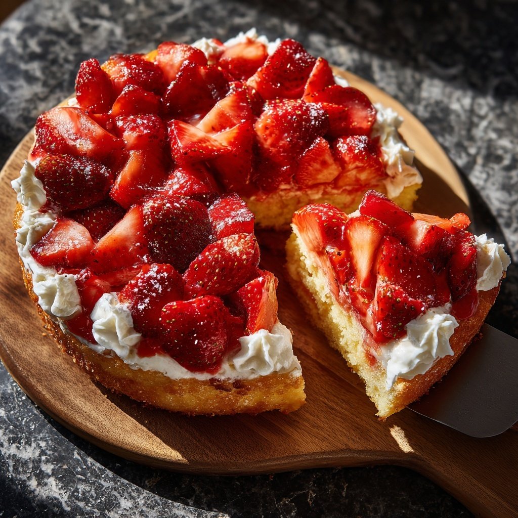 Saftiger Erdbeerkuchen Mit Joghurt Teig