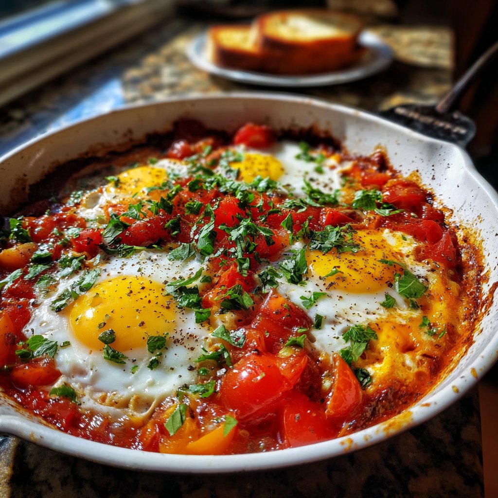 Shakshuka mit Knoblauch